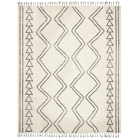 Safavieh Kenya Hand Knotted Large Rectangle Area Rug Ivory & Black - 9 x 12 ft. KNY513A-9